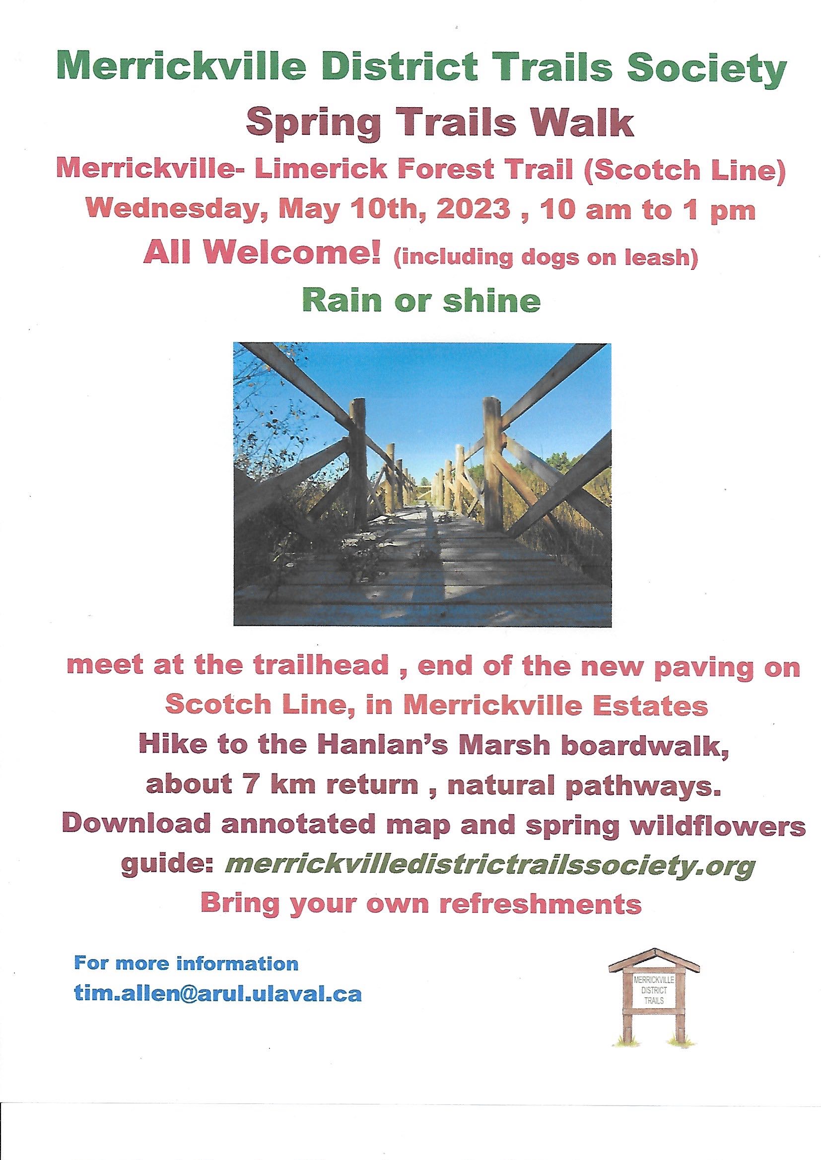 spring poster trails walk 2003